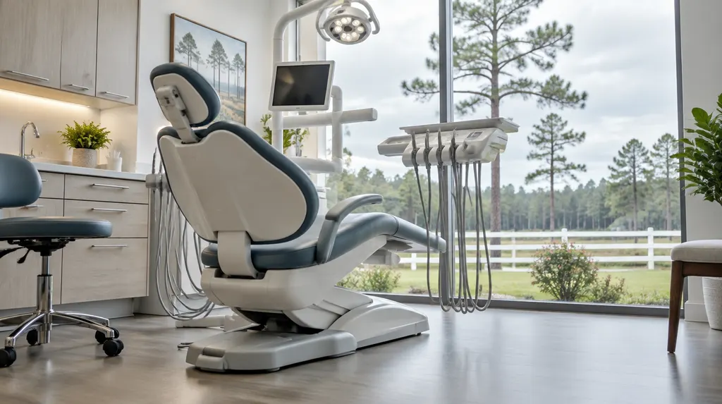 A bright modern dental treatment room in Aiken, SC