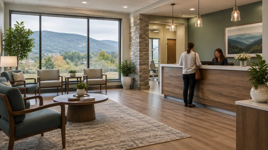 A welcoming dental office reception area in Anderson, SC
