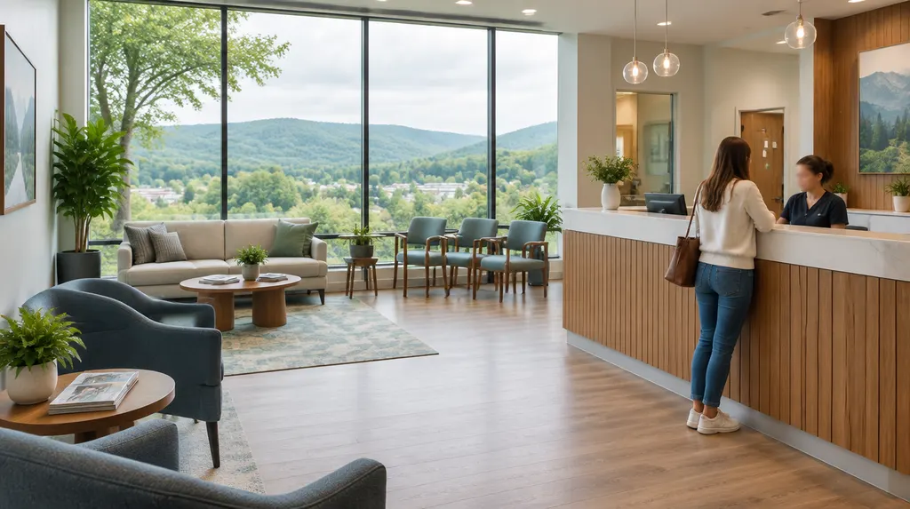 A cheerful orthodontic reception area in Anderson, SC