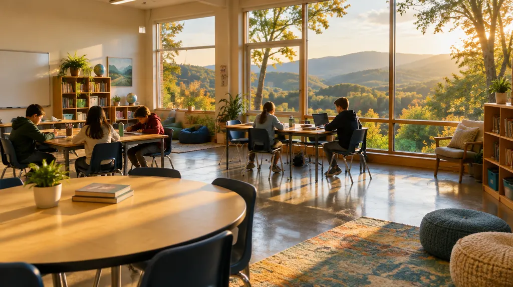 A bright learning center classroom in Anderson, SC