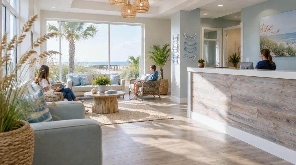 A cheerful orthodontic reception area in Carolina Forest, SC