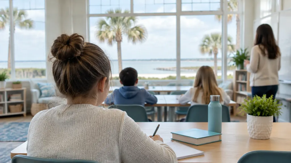A bright learning center classroom in Carolina Forest, SC