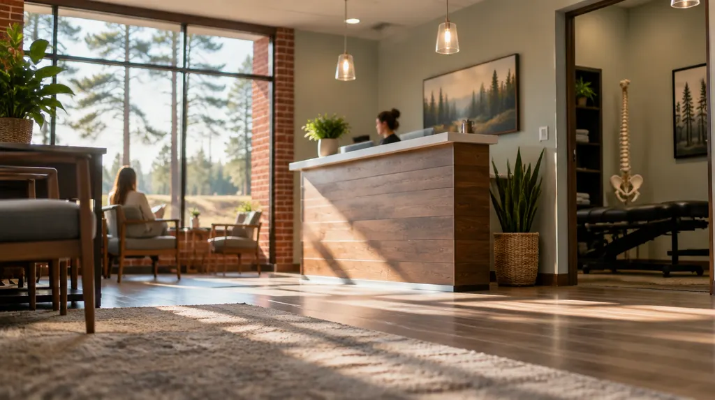 A calm chiropractic office reception in Columbia, SC