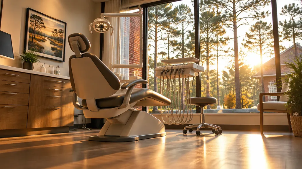 A bright modern dental treatment room in Columbia, SC