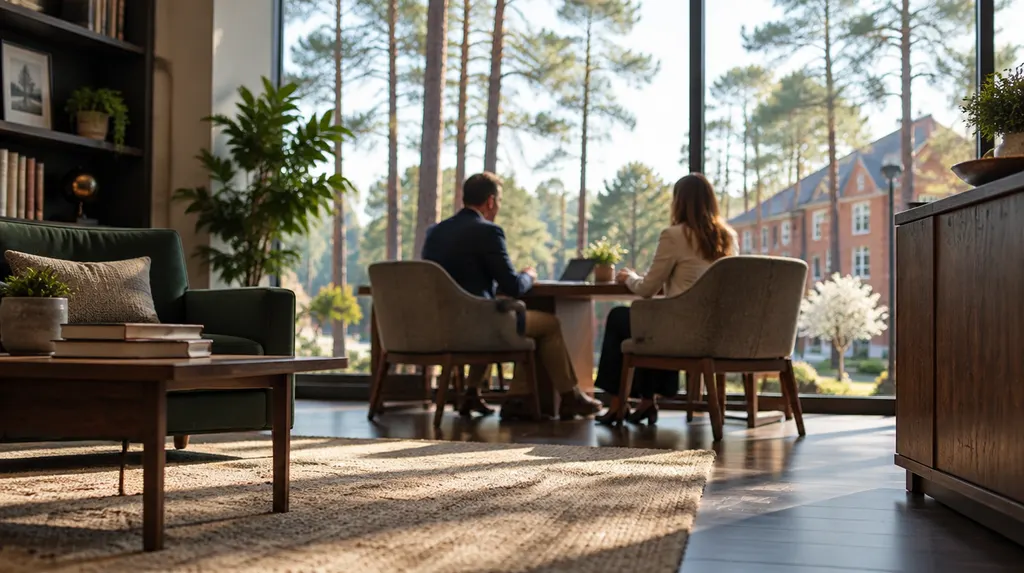 A calm, modern advisory office in Columbia, SC