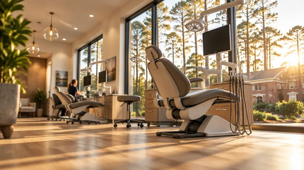A bright orthodontic office with treatment chairs in Columbia, SC