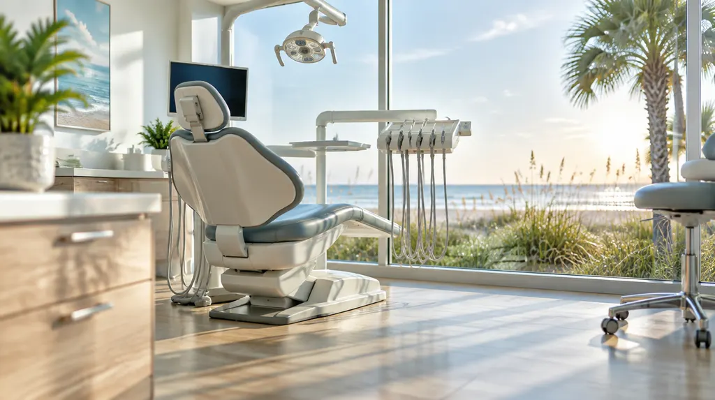 A bright modern dental treatment room in Conway, SC