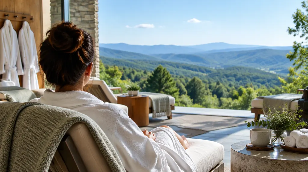 A spa relaxation lounge with robes in Easley, SC