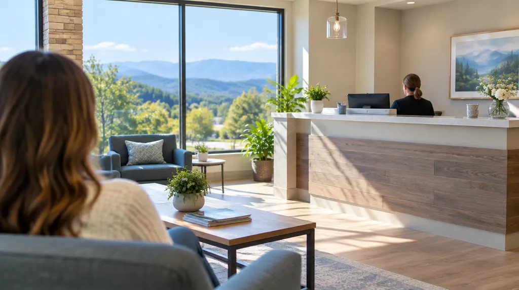A welcoming dental office reception area in Easley, SC