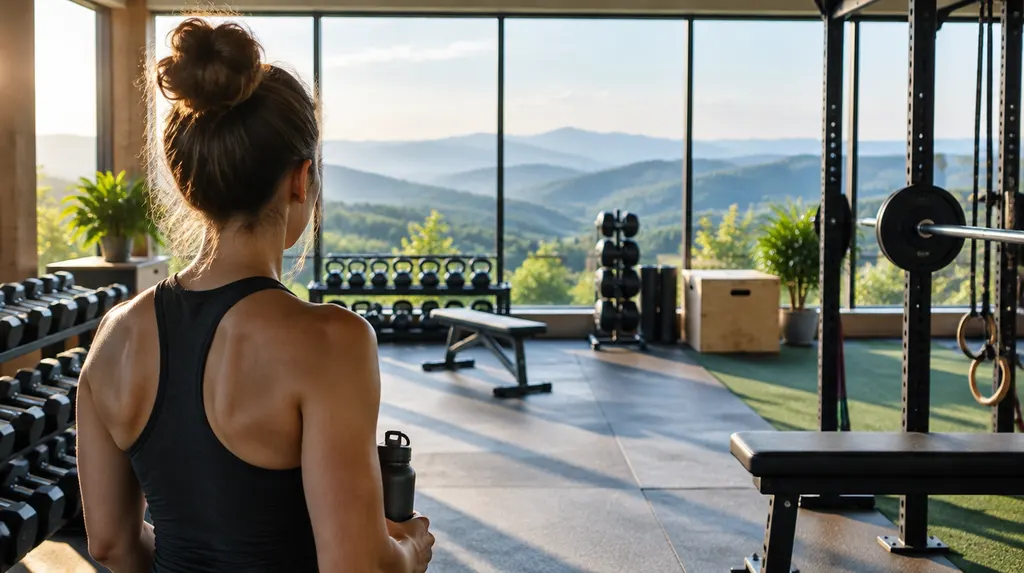 A bright boutique gym with equipment in Easley, SC