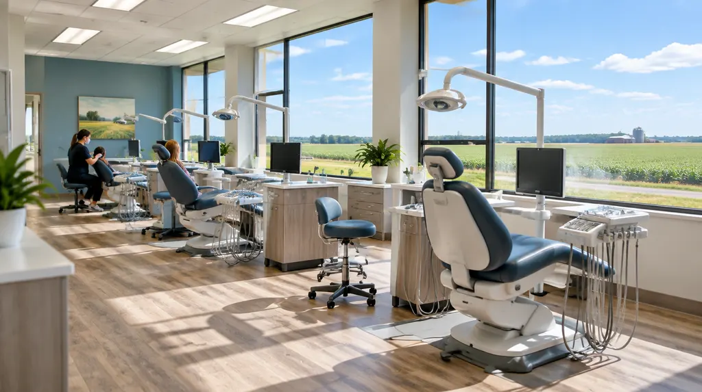 A bright orthodontic office with treatment chairs in Florence, SC