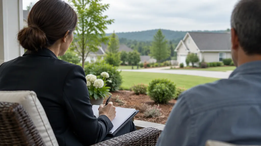 An attorney taking notes during a consultation in Fort Mill, SC