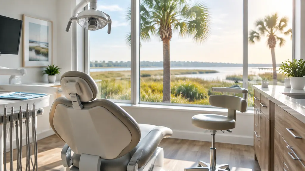 A bright modern dental treatment room in Goose Creek, SC