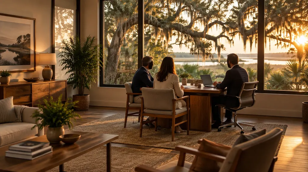 A calm, modern advisory office in Goose Creek, SC