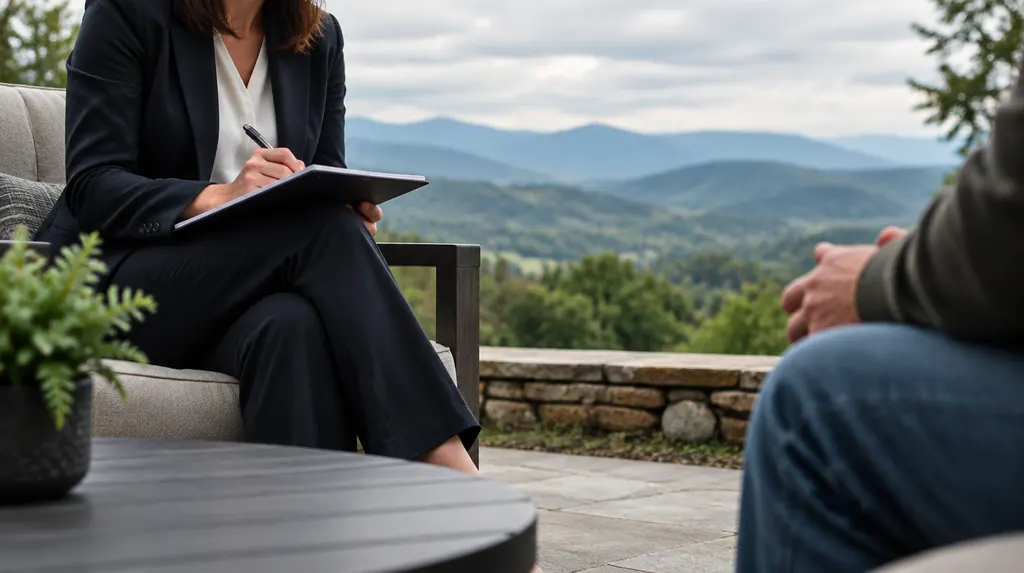 An attorney taking notes during a consultation in Greenville, SC