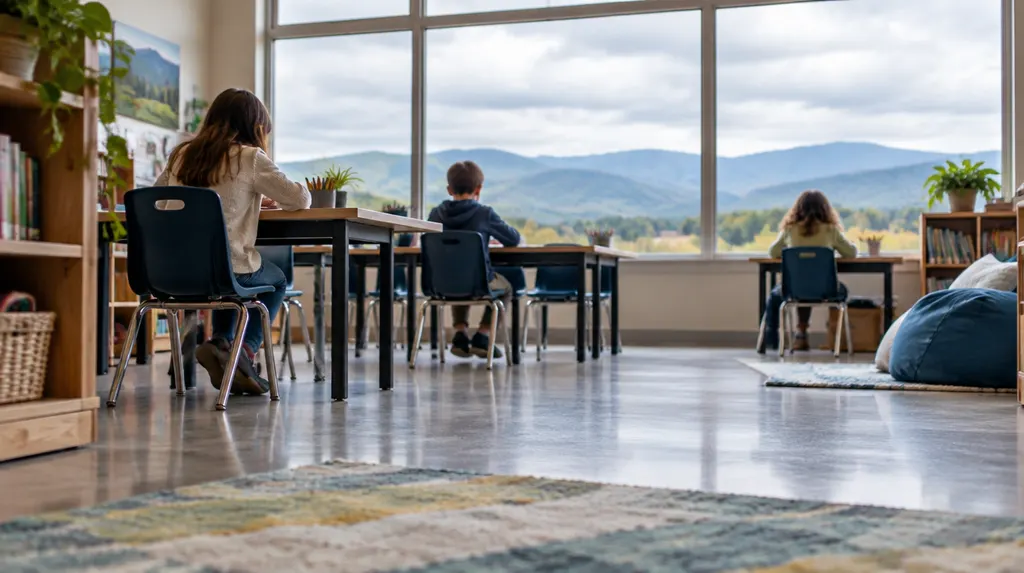 A bright learning center classroom in Greer, SC