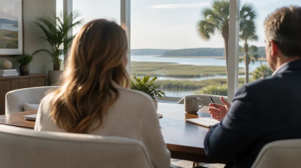 A calm, modern advisory office in Hilton Head Island, SC