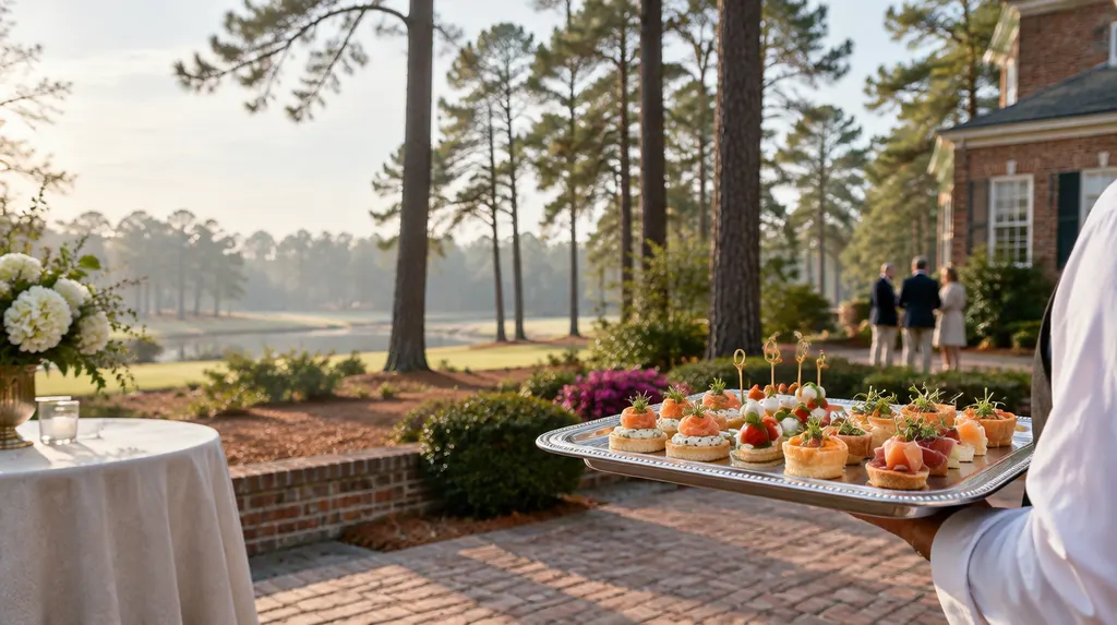 Elegant hors d’oeuvres on a serving tray in Lexington, SC