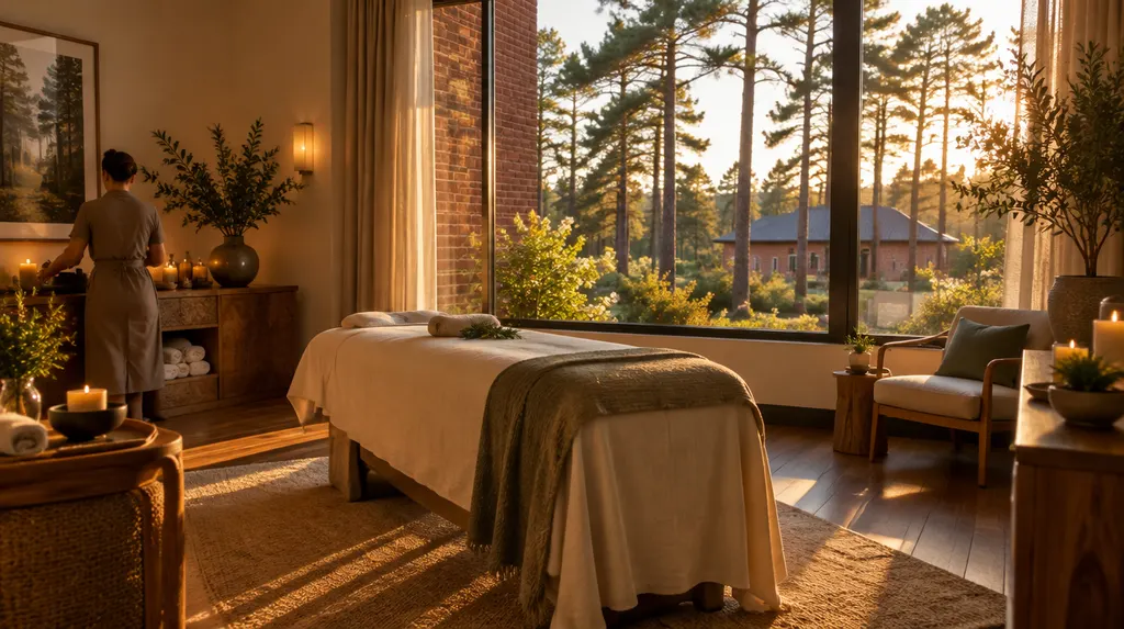 A tranquil spa treatment room in Lexington, SC