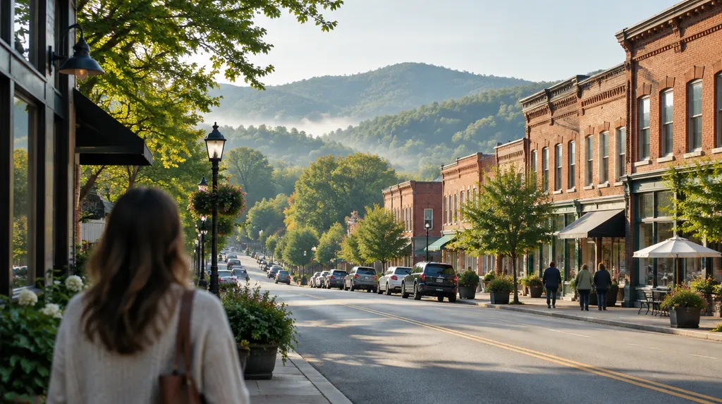 Local businesses along a street in Mauldin, South Carolina