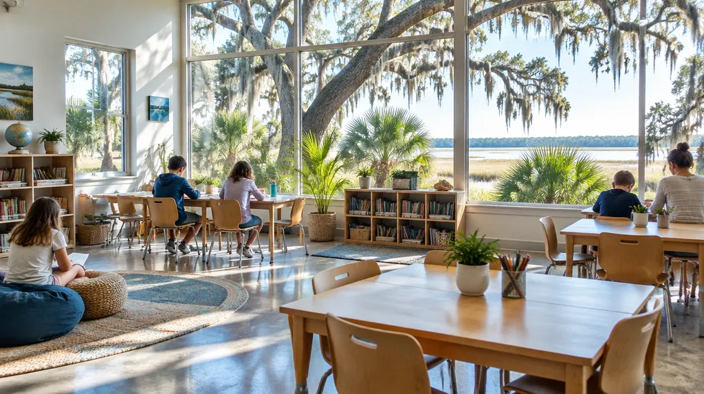 A bright learning center classroom in Mount Pleasant, SC