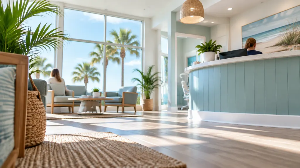 A welcoming dental office reception area in Myrtle Beach, SC