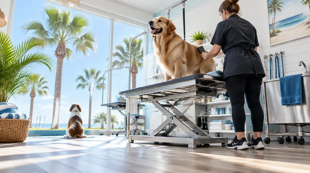 A bright pet grooming salon in Myrtle Beach, SC