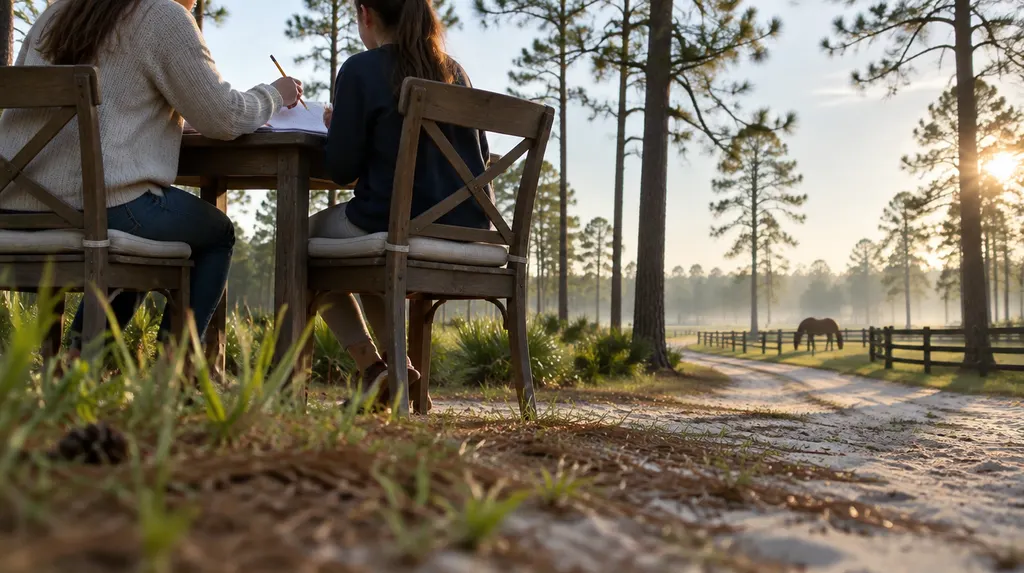 A tutor helping a student with math at a table in North Augusta, SC