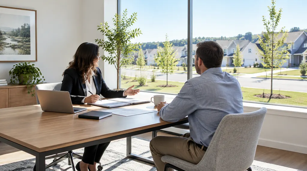 A CPA meeting a small business owner in a bright office in Rock Hill, SC