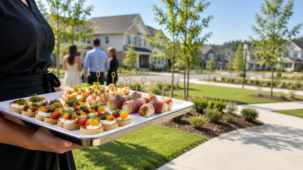 Elegant hors d’oeuvres on a serving tray in Rock Hill, SC