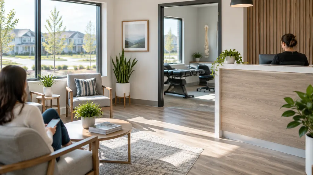 A calm chiropractic office reception in Rock Hill, SC
