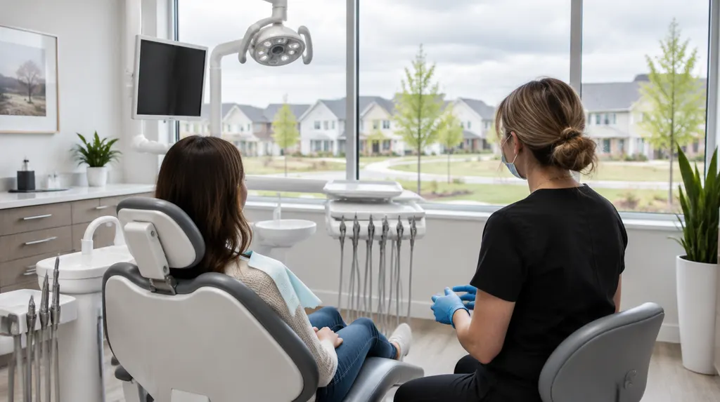A bright modern dental treatment room in Rock Hill, SC