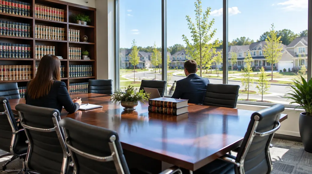 A law firm conference room with legal books in Rock Hill, SC