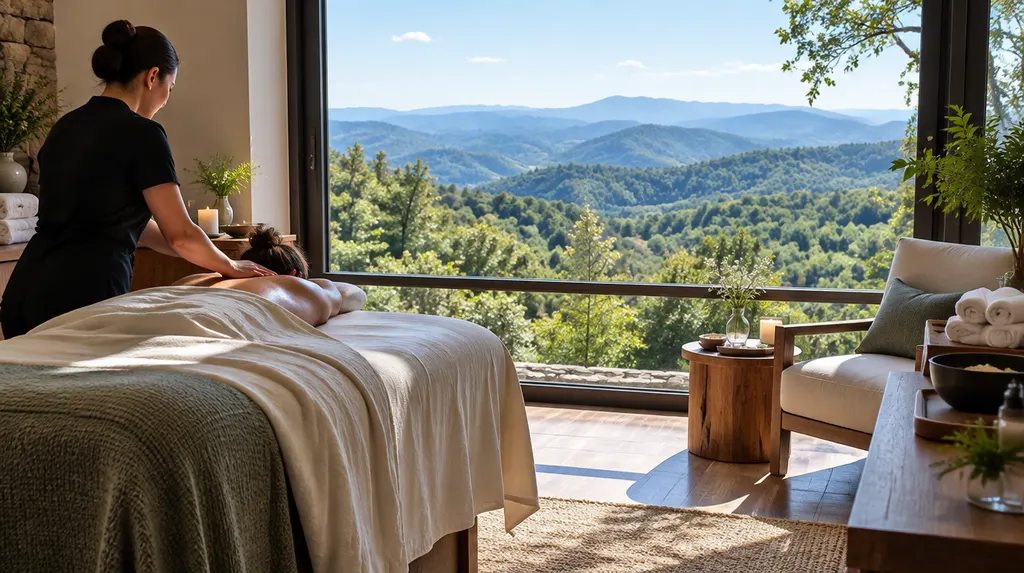 A tranquil spa treatment room in Simpsonville, SC