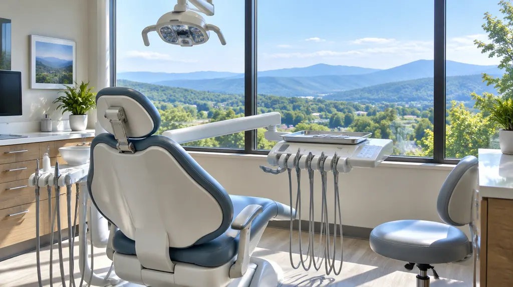 A bright modern dental treatment room in Simpsonville, SC