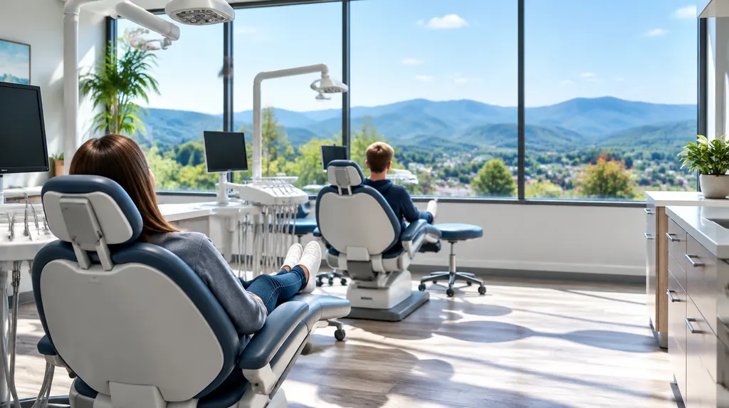 A bright orthodontic office with treatment chairs in Simpsonville, SC