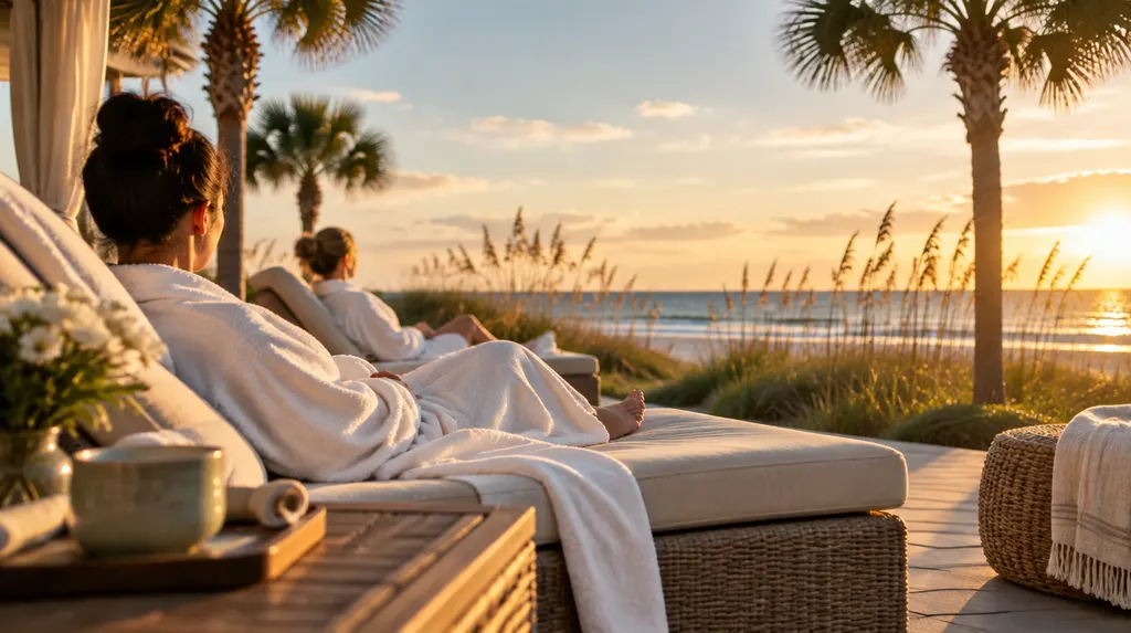 A spa relaxation lounge with robes in Socastee, SC