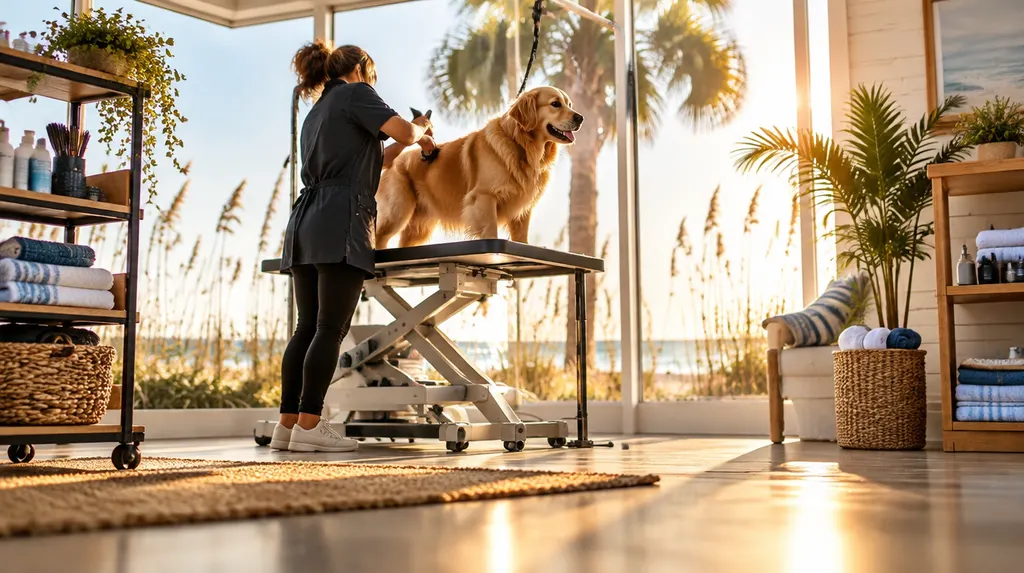 A bright pet grooming salon in Socastee, SC