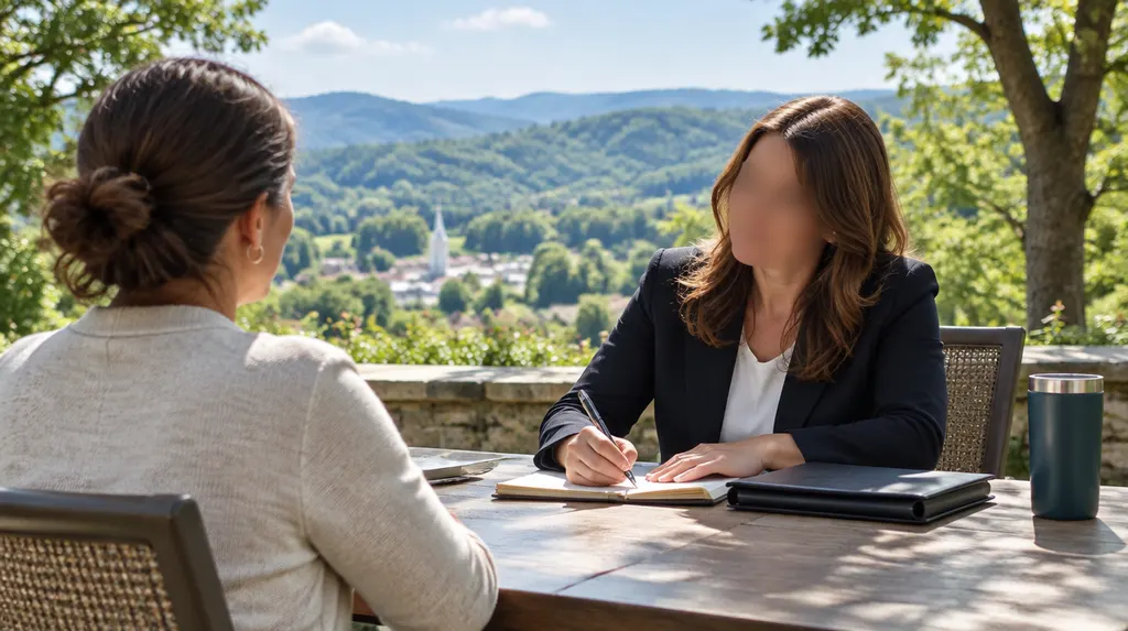 An attorney taking notes during a consultation in Spartanburg, SC