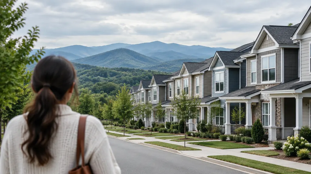 A neat row of rental townhomes in Spartanburg, SC