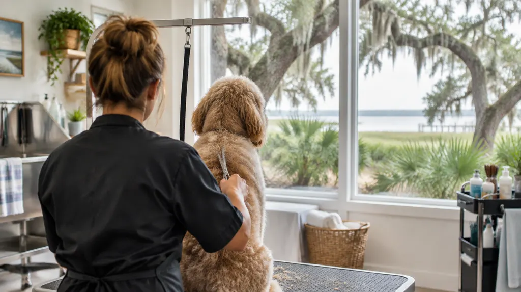 A bright pet grooming salon in Summerville, SC