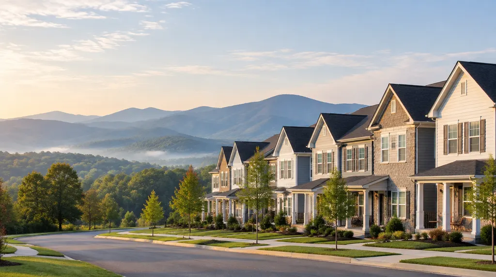 A neat row of rental townhomes in Taylors, SC