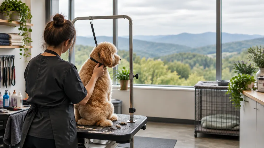 A bright pet grooming salon in Wade Hampton, SC