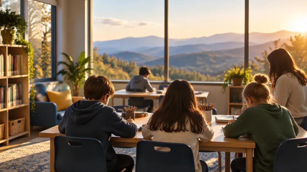 A bright learning center classroom in Wade Hampton, SC